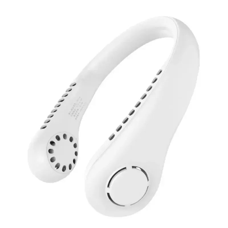 ❄️ Mini Halsventilator ohne Rotorblätter – Wiederaufladbarer USB Ventilator mit 3 Geschwindigkeiten 🌬️🔋