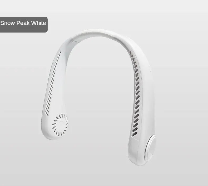 ❄️ Mini Halsventilator ohne Rotorblätter – Wiederaufladbarer USB Ventilator mit 3 Geschwindigkeiten 🌬️🔋