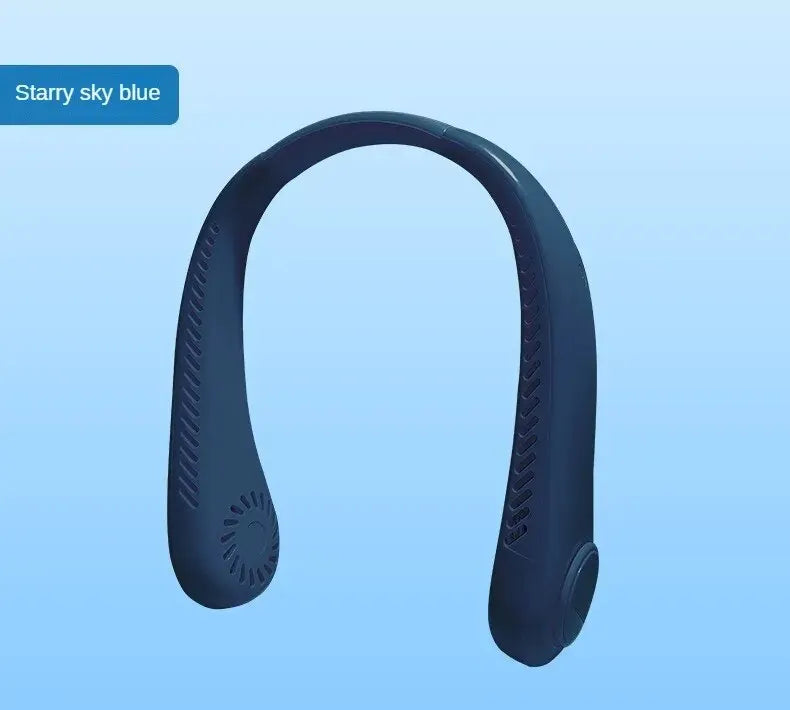 ❄️ Mini Halsventilator ohne Rotorblätter – Wiederaufladbarer USB Ventilator mit 3 Geschwindigkeiten 🌬️🔋